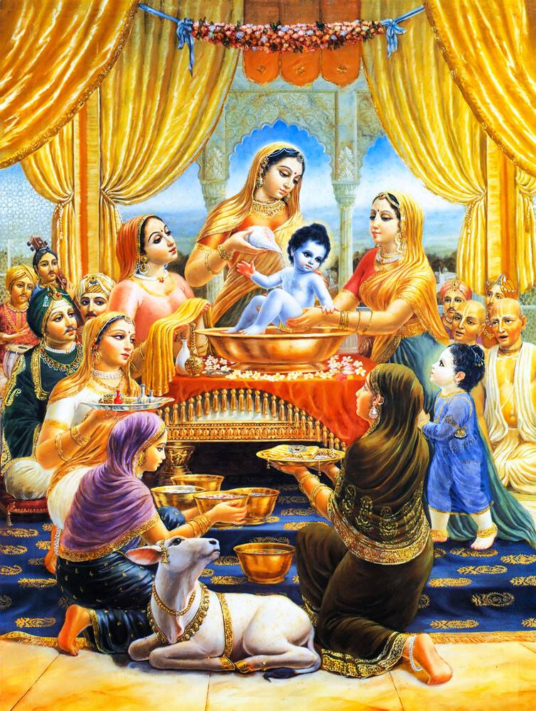 The Bathing Ceremony of Lord Krishna